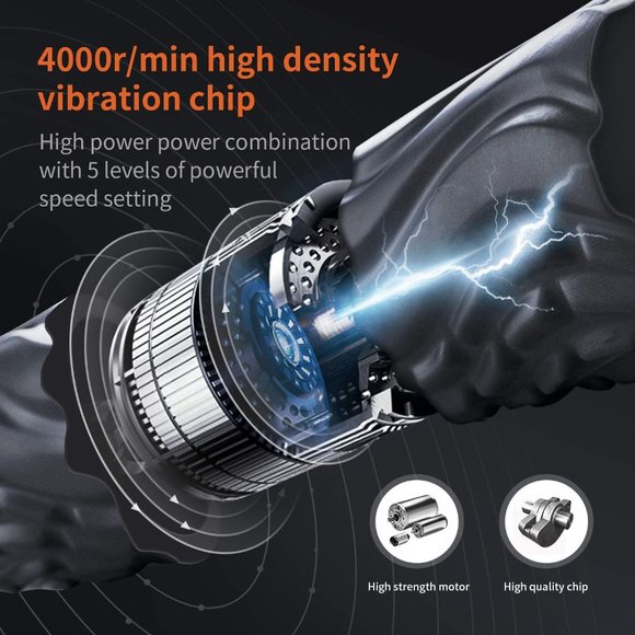 NEW Myuilor Vibrating Foam Roller 5-Speed- with box - Picture 3 of 9